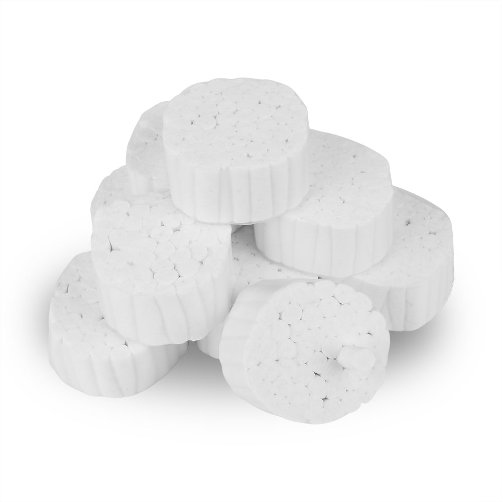 Deyuer 5Pcs/Set Cotton Roll White Disposable Safe Dental Hemostatic Cotton  Rod for Cosmetology 