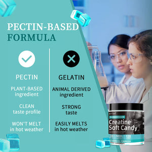 Creatine Gummies for Sports Nutrition | 120 Soft Candy for Energy Boost