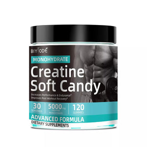 Creatine Gummies for Sports Nutrition | 120 Soft Candy for Energy Boost
