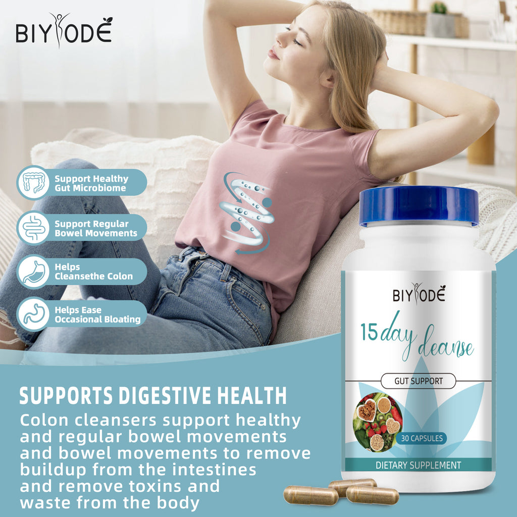 15 Day Cleanse Gut and Colon Support, Advanced Gut Cleanse, Detox Help Gut Cleanse & Colon Cleanse, Focus On Gut Health