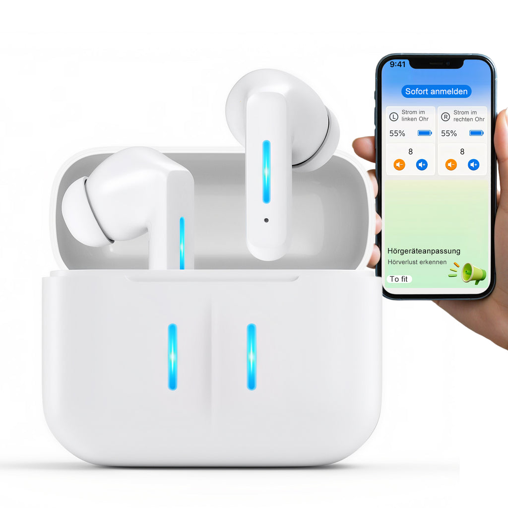 Smart Rechargeable Hearing Aids with App Control & Bluetooth Streaming
