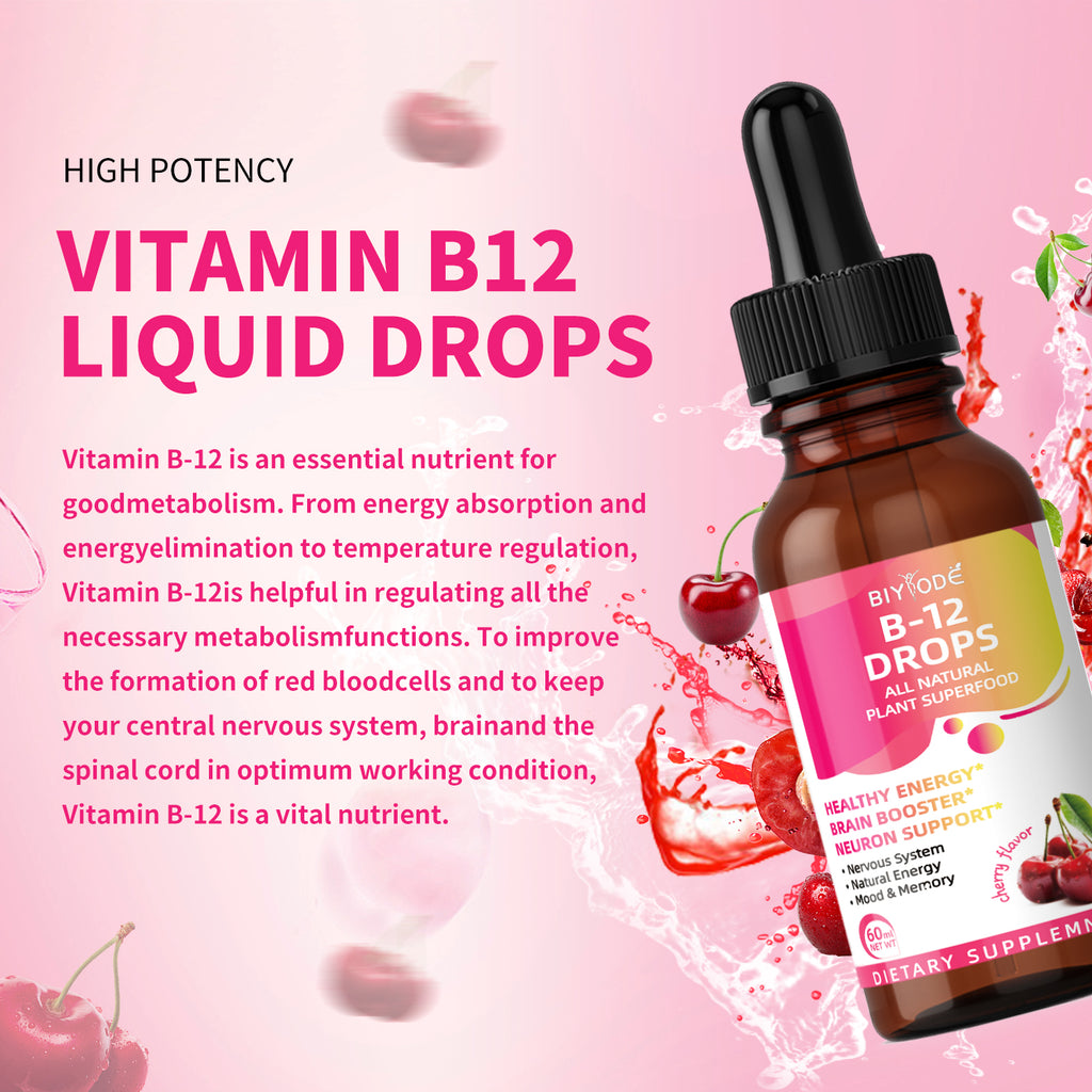 BIYODE Liquid Iron Supplement for Women Men Iron Drops Iron Supplements Supports Red Blood Cells Energy Anemia and Fatigue