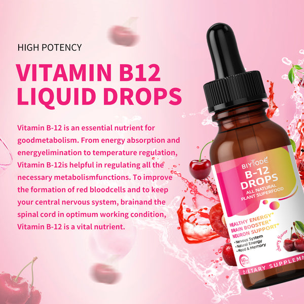 BIYODE Liquid Iron Supplement for Women Men Iron Drops Iron Supplements Supports Red Blood Cells Energy Anemia and Fatigue