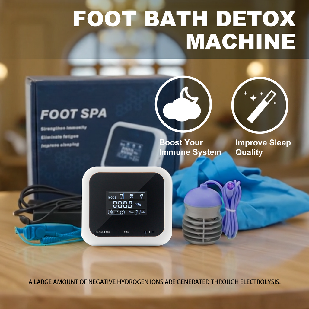 Ionic Foot Bath Detox Machine System | Foldable Foot Spa Kit with Touch Screen & 3 Modes