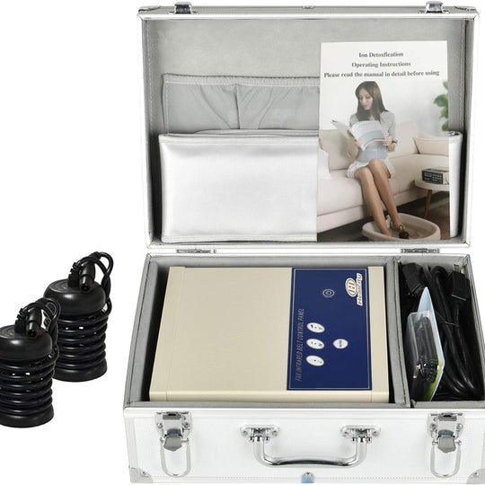 Ion Ionic Detox Foot Bath Machine System Holiday Gift Negative Hydrogen with Far Infrared Belt, Two Ion Cleanse Arrays