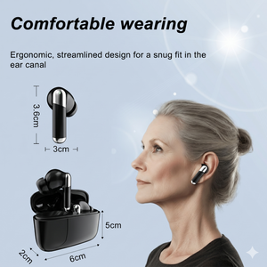 Pro Digital Hearing Aids for Seniors - 35dB Sound Gain, Noise Cancelling, USB-C Fast Charge with 100 Hours Total Power - Crystal Clear Sound