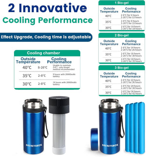 Portable 3-in-1 Insulin Cooler Travel Case (TSA Approved, 2-8°C USB Medication Fridge)