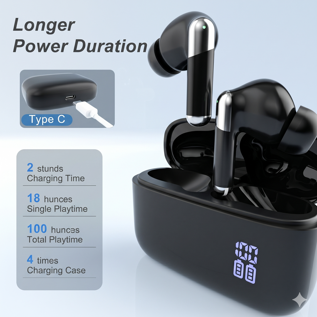 Pro Digital Hearing Aids for Seniors - 35dB Sound Gain, Noise Cancelling, USB-C Fast Charge with 100 Hours Total Power - Crystal Clear Sound