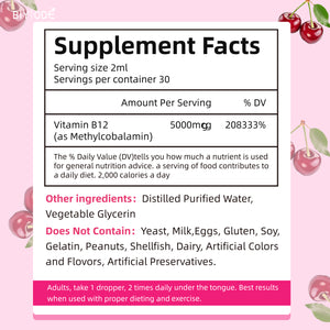 BIYODE Liquid Iron Supplement for Women Men Iron Drops Iron Supplements Supports Red Blood Cells Energy Anemia and Fatigue