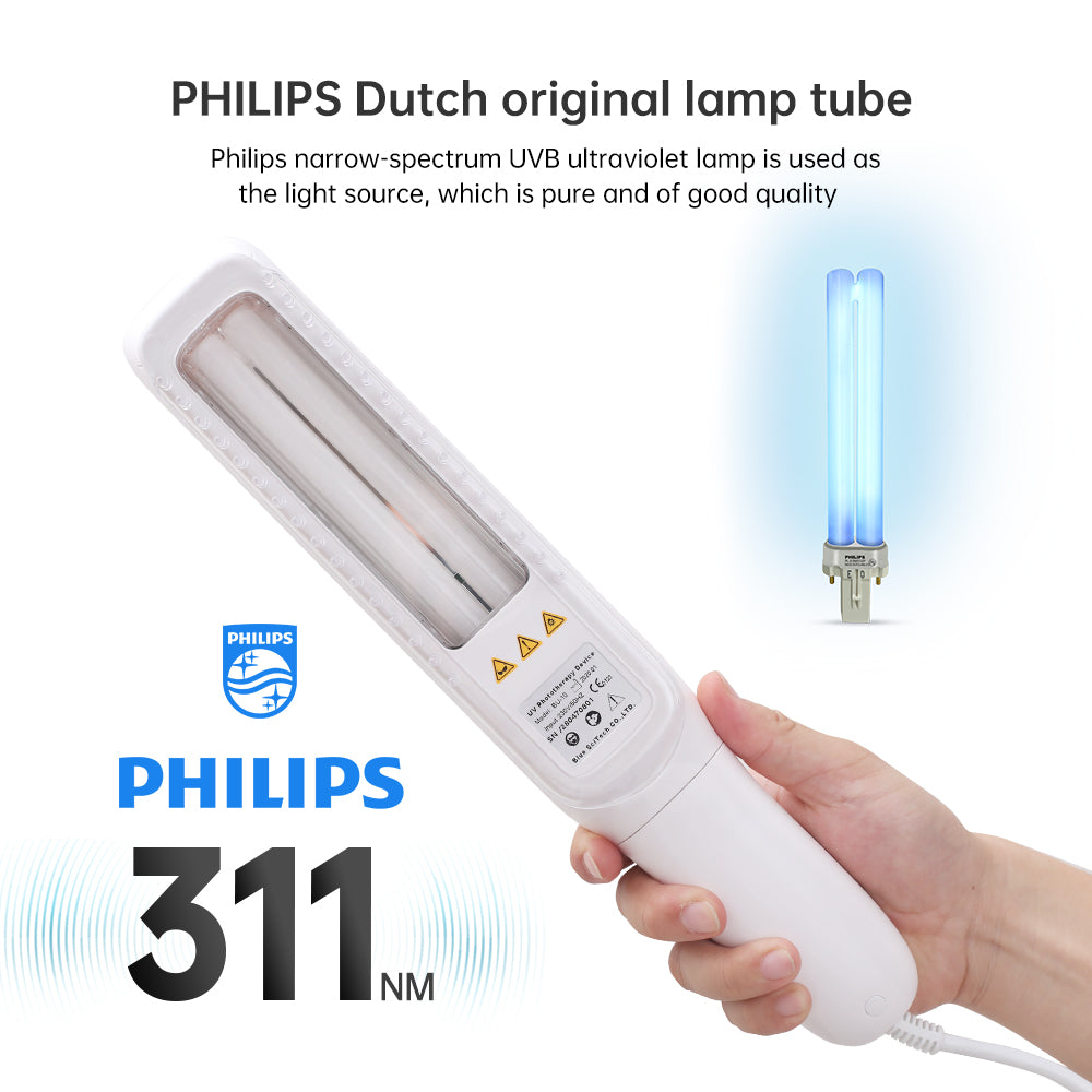 Professional 311nm Narrow Band UVB Phototherapy Lamp for Home Use – BU