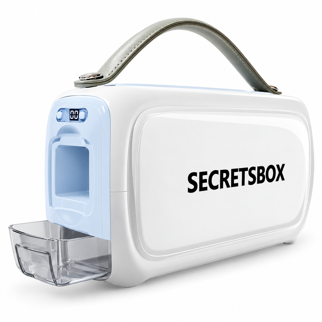 Portable 2–8°C insulin and medicine cooler travel case with digital display and carrying handle
