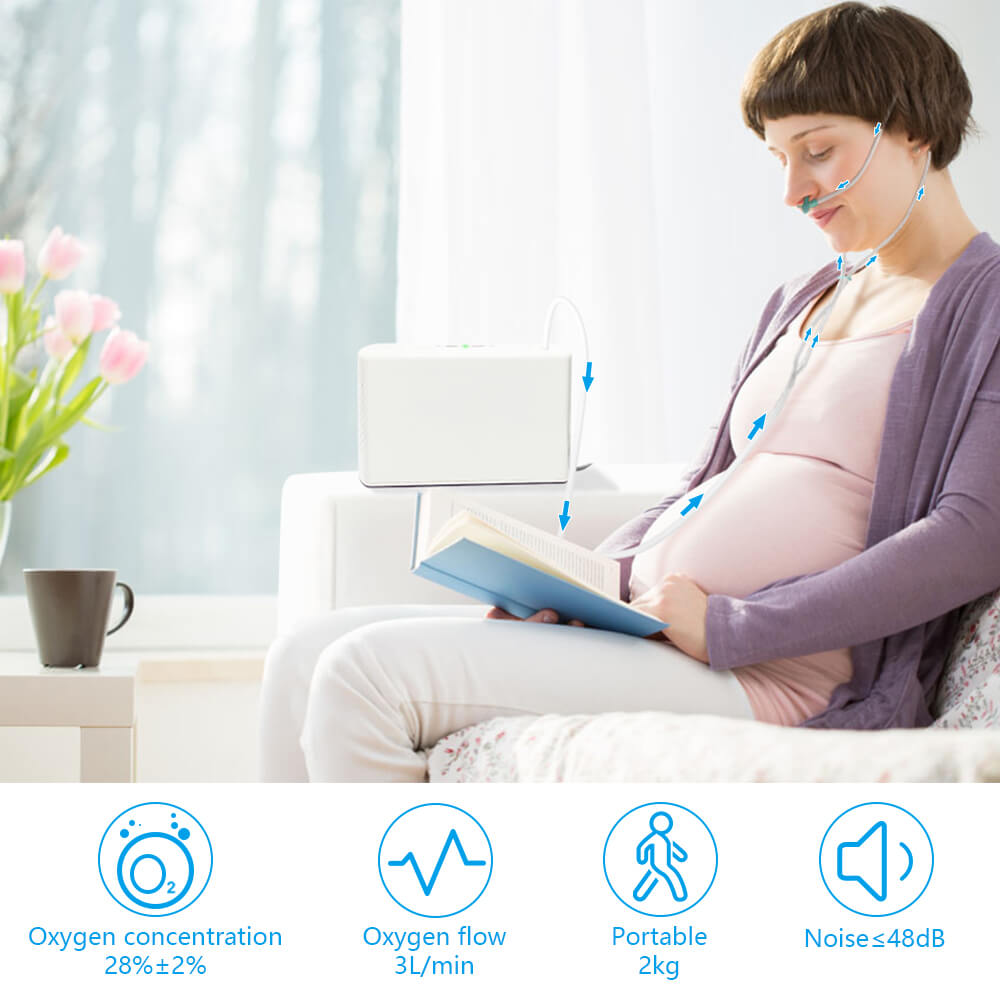 Newest 3L Portable Oxygen Concentrator Machine With Rechargeable Battery