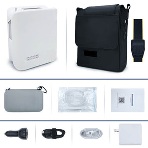 1.8kg 6L Portable Medical Grade Oxygen Concentrator With Detachable Battery and Sieve Bed