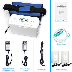 Newest 3L Portable Oxygen Concentrator Machine With Rechargeable Battery